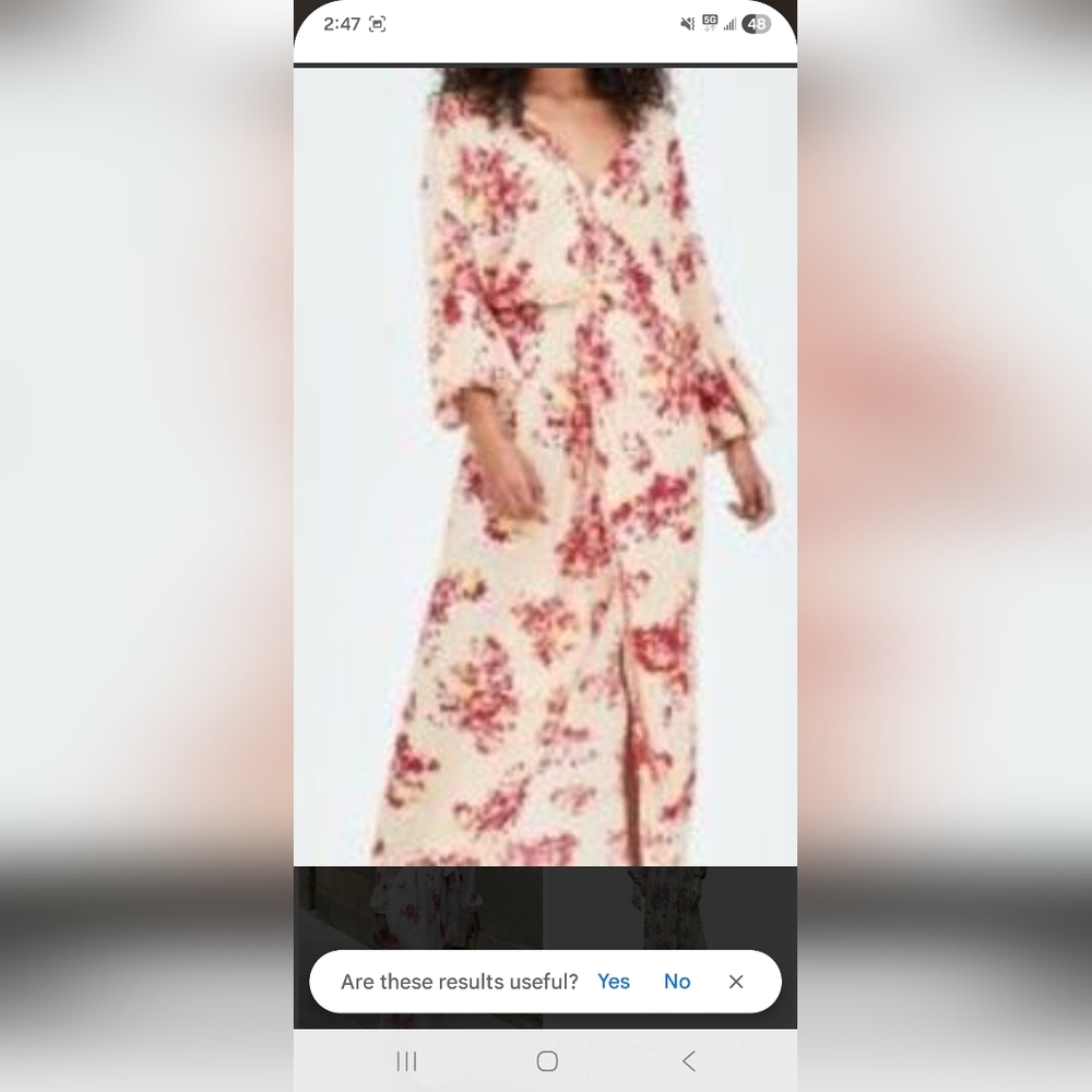 Elvi Cream and Red Floral Dress